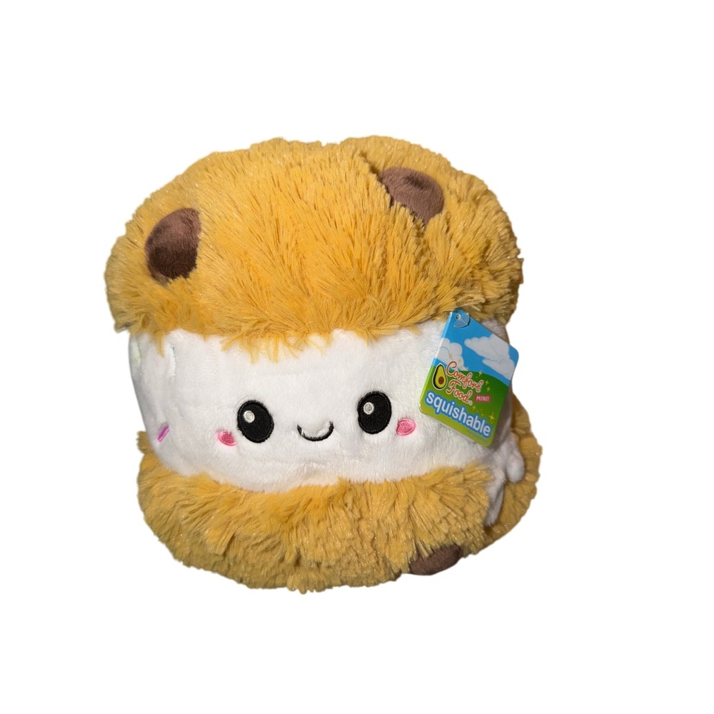 Squishables‎ Mini Comfort Food Cookie Ice Cream Sandwich Plush Toy New
